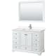 A thumbnail of the Wyndham Collection WCS202048S-VCA-M46 White / Carrara Cultured Marble Top / Polished Chrome Hardware