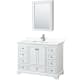 A thumbnail of the Wyndham Collection WCS202048S-VCA-MED White / White Cultured Marble Top / Polished Chrome Hardware