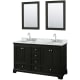 A thumbnail of the Wyndham Collection WCS202060DCMUNOM24 Dark Espresso / White Carrara Marble Top / Polished Chrome Hardware