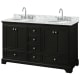 A thumbnail of the Wyndham Collection WCS202060DCMUNOMXX Dark Espresso / White Carrara Marble Top / Polished Chrome Hardware