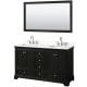 A thumbnail of the Wyndham Collection WCS202060D-QTZ-US3M58 Dark Espresso / White Quartz Top / Polished Chrome Hardware