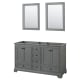 A thumbnail of the Wyndham Collection WCS202060DCXSXXM24 Dark Gray / Matte Black Hardware