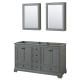 A thumbnail of the Wyndham Collection WCS202060DCXSXXMED Dark Gray / Matte Black Hardware