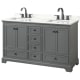 A thumbnail of the Wyndham Collection WCS202060D-QTZ-US3MXX Dark Gray / Giotto Quartz Top / Matte Black Hardware