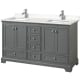 A thumbnail of the Wyndham Collection WCS202060D-VCA-MXX Dark Gray / Carrara Cultured Marble Top / Polished Chrome Hardware