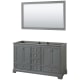 A thumbnail of the Wyndham Collection WCS202060DCXSXXM58 Dark Gray / Polished Chrome Hardware