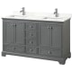 A thumbnail of the Wyndham Collection WCS202060D-QTZ-UNSMXX Dark Gray / Giotto Quartz Top / Polished Chrome Hardware