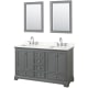 A thumbnail of the Wyndham Collection WCS202060D-QTZ-US3M24 Dark Gray / Giotto Quartz Top / Polished Chrome Hardware