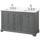 A thumbnail of the Wyndham Collection WCS202060D-QTZ-US3MXX Dark Gray / Giotto Quartz Top / Polished Chrome Hardware