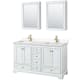 A thumbnail of the Wyndham Collection WCS202060D-VCA-MED White / Carrara Cultured Marble Top / Brushed Gold Hardware