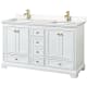 A thumbnail of the Wyndham Collection WCS202060D-VCA-MXX White / Carrara Cultured Marble Top / Brushed Gold Hardware