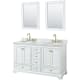 A thumbnail of the Wyndham Collection WCS202060DCMUNOM24 White / White Carrara Marble Top / Brushed Gold Hardware