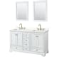 A thumbnail of the Wyndham Collection WCS202060D-QTZ-US3M24 White / White Quartz Top / Brushed Gold Hardware
