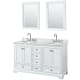 A thumbnail of the Wyndham Collection WCS202060DCMUNOM24 White / White Carrara Marble Top / Polished Chrome Hardware