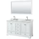 A thumbnail of the Wyndham Collection WCS202060DCMUNOM58 White / White Carrara Marble Top / Polished Chrome Hardware