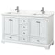 A thumbnail of the Wyndham Collection WCS202060D-QTZ-UNSMXX White / Giotto Quartz Top / Polished Chrome Hardware