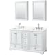 A thumbnail of the Wyndham Collection WCS202060D-QTZ-US3MED White / Giotto Quartz Top / Polished Chrome Hardware