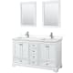 A thumbnail of the Wyndham Collection WCS202060D-QTZ-UNSM24 White / White Quartz Top / Polished Chrome Hardware