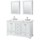 A thumbnail of the Wyndham Collection WCS202060D-QTZ-US3MED White / White Quartz Top / Polished Chrome Hardware