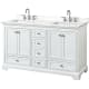 A thumbnail of the Wyndham Collection WCS202060D-QTZ-US3MXX White / White Quartz Top / Polished Chrome Hardware