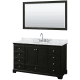 A thumbnail of the Wyndham Collection WCS202060SCMUNOM58 Dark Espresso / White Carrara Marble Top / Polished Chrome Hardware