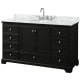 A thumbnail of the Wyndham Collection WCS202060SCMUNOMXX Dark Espresso / White Carrara Marble Top / Polished Chrome Hardware