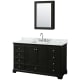A thumbnail of the Wyndham Collection WCS202060SCMUNSMED Dark Espresso / White Carrara Marble Top / Polished Chrome Hardware