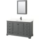 A thumbnail of the Wyndham Collection WCS202060S-QTZ-UNSMED Dark Gray / Giotto Quartz Top / Matte Black Hardware