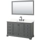 A thumbnail of the Wyndham Collection WCS202060S-QTZ-US3M58 Dark Gray / Giotto Quartz Top / Matte Black Hardware