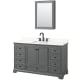 A thumbnail of the Wyndham Collection WCS202060S-QTZ-US3MED Dark Gray / Giotto Quartz Top / Matte Black Hardware