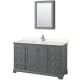 A thumbnail of the Wyndham Collection WCS202060S-VCA-MED Dark Gray / Carrara Cultured Marble Top / Polished Chrome Hardware
