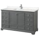 A thumbnail of the Wyndham Collection WCS202060S-VCA-MXX Dark Gray / Carrara Cultured Marble Top / Polished Chrome Hardware