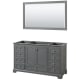 A thumbnail of the Wyndham Collection WCS202060SCXSXXM58 Dark Gray / Polished Chrome Hardware