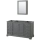 A thumbnail of the Wyndham Collection WCS202060SCXSXXMED Dark Gray / Polished Chrome Hardware