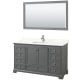 A thumbnail of the Wyndham Collection WCS202060S-QTZ-UNSM58 Dark Gray / Giotto Quartz Top / Polished Chrome Hardware