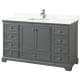 A thumbnail of the Wyndham Collection WCS202060S-QTZ-UNSMXX Dark Gray / Giotto Quartz Top / Polished Chrome Hardware