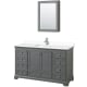 A thumbnail of the Wyndham Collection WCS202060S-VCA-MED Dark Gray / White Cultured Marble Top / Polished Chrome Hardware