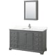 A thumbnail of the Wyndham Collection WCS202060S-QTZ-UNSMED Dark Gray / White Quartz Top / Polished Chrome Hardware