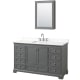 A thumbnail of the Wyndham Collection WCS202060S-QTZ-US3MED Dark Gray / White Quartz Top / Polished Chrome Hardware