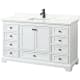 A thumbnail of the Wyndham Collection WCS202060S-QTZ-UNSMXX White / Giotto Quartz Top / Matte Black Hardware