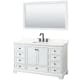 A thumbnail of the Wyndham Collection WCS202060S-QTZ-US3M58 White / Giotto Quartz Top / Matte Black Hardware