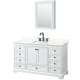 A thumbnail of the Wyndham Collection WCS202060S-QTZ-US3MED White / Giotto Quartz Top / Matte Black Hardware