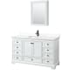 A thumbnail of the Wyndham Collection WCS202060S-QTZ-UNSMED White / White Quartz Top / Matte Black Hardware