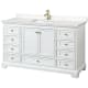 A thumbnail of the Wyndham Collection WCS202060S-VCA-MXX White / Carrara Cultured Marble Top / Brushed Gold Hardware