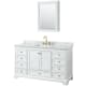 A thumbnail of the Wyndham Collection WCS202060SCMUNSMED White / White Carrara Marble Top / Brushed Gold Hardware