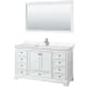 A thumbnail of the Wyndham Collection WCS202060S-VCA-M58 White / Carrara Cultured Marble Top / Polished Chrome Hardware