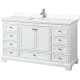 A thumbnail of the Wyndham Collection WCS202060S-VCA-MXX White / White Cultured Marble Top / Polished Chrome Hardware