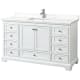 A thumbnail of the Wyndham Collection WCS202060S-QTZ-UNSMXX White / White Quartz Top / Polished Chrome Hardware