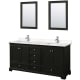 A thumbnail of the Wyndham Collection WCS202072D-VCA-M24 Dark Espresso / Carrara Cultured Marble Top / Polished Chrome Hardware