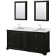 A thumbnail of the Wyndham Collection WCS202072DCMUNOMED Dark Espresso / White Carrara Marble Top / Polished Chrome Hardware